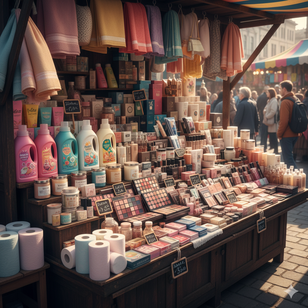 Household and cosmetic market products